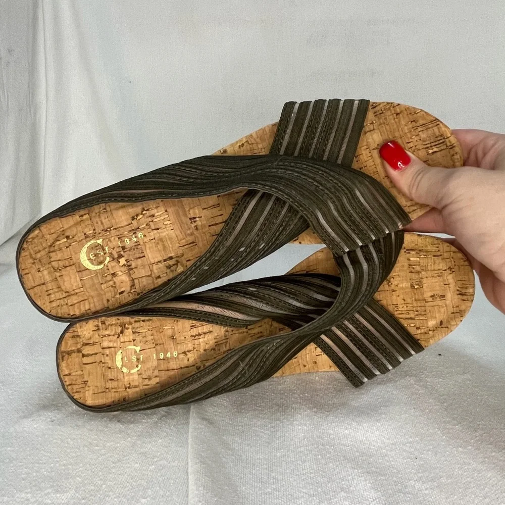 Cato Cork Wedge Sandals NEW - Picture 4 of 9